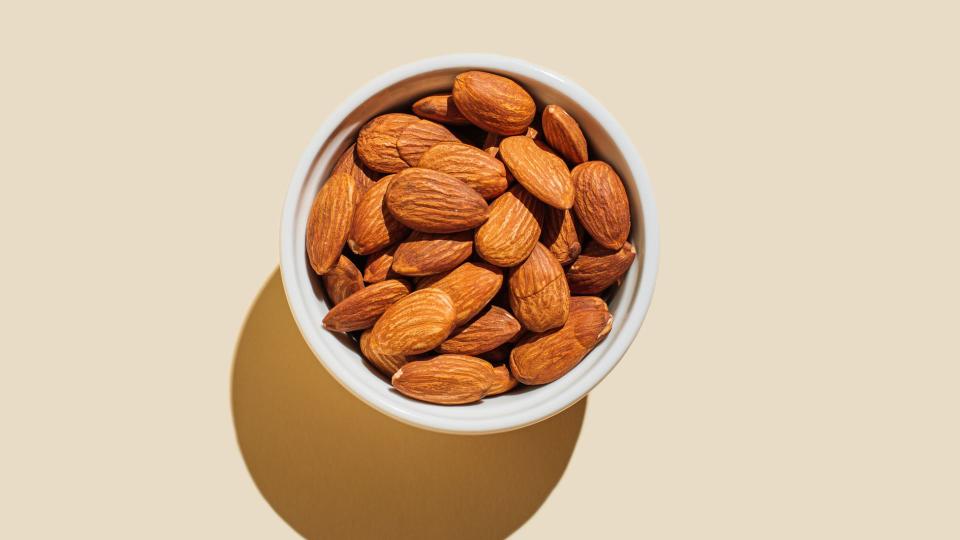 Bowl of almonds