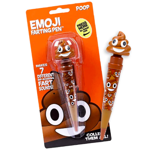 Farting Poop Emoji Pen funny stocking stuffer, funny stocking stuffers