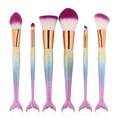 53) Mermaid Makeup Brush Set
