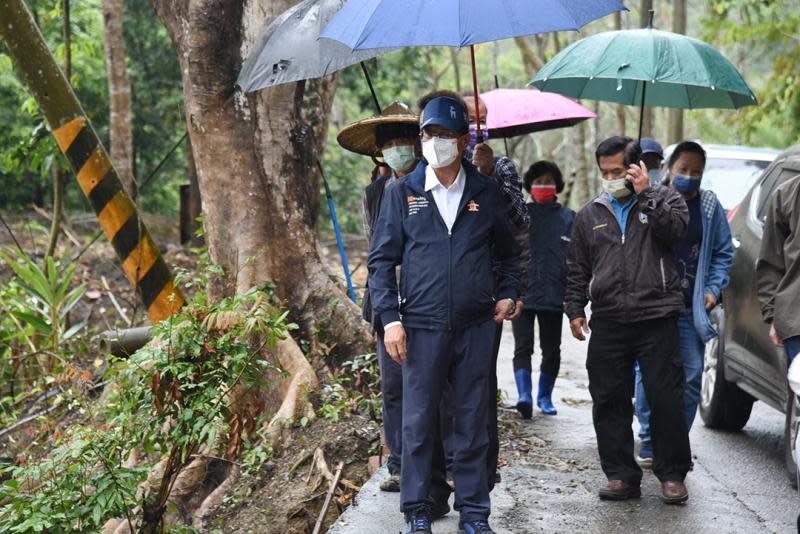 中寮集集道路及野溪護岸　林明溱會勘改善工程