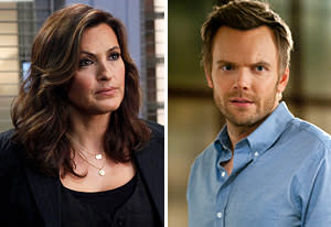 Mariska Hargitay, Joel McHale | Photo Credits: Will Hart/NBC; Lewis Jacobs/NBC