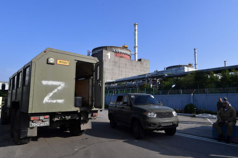 La planta nuclear de Zaporiyia está bajo control de las fuerzas rusas. 
(Olga MALTSEVA / AFP)