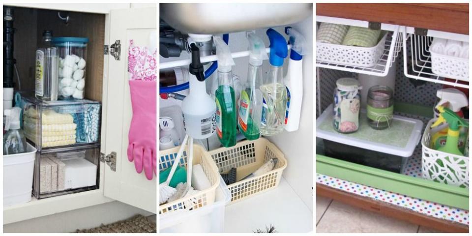 10 Super-Smart Ways to Organize the Space Under Your Sink