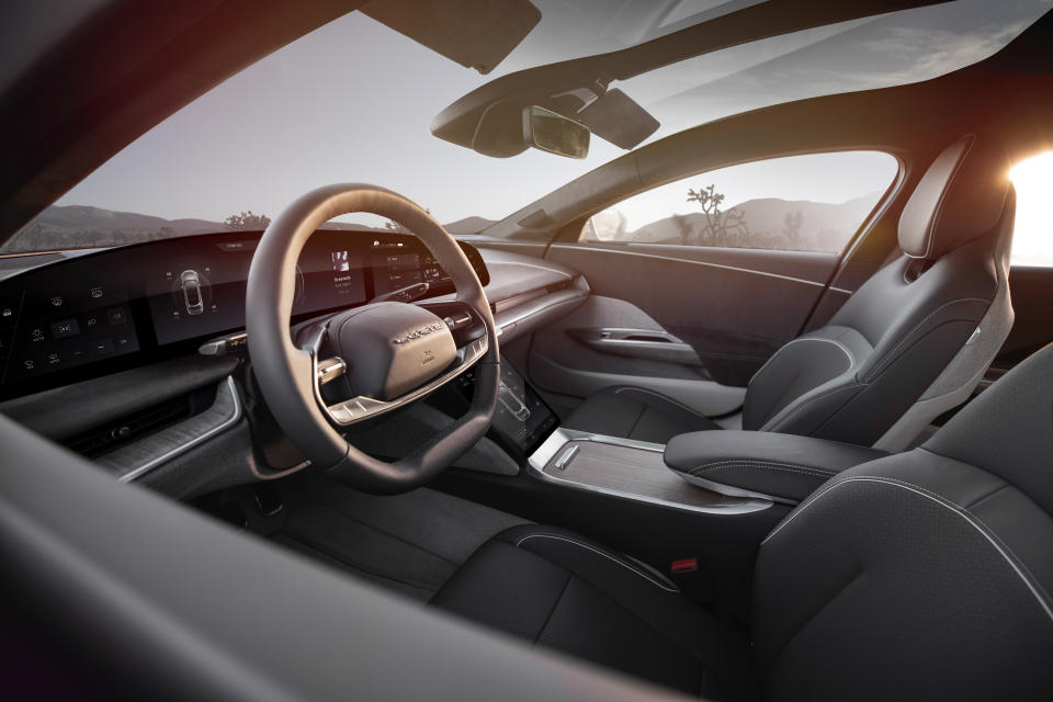 Interior of the Lucid Air. Credit: Lucid Motors.