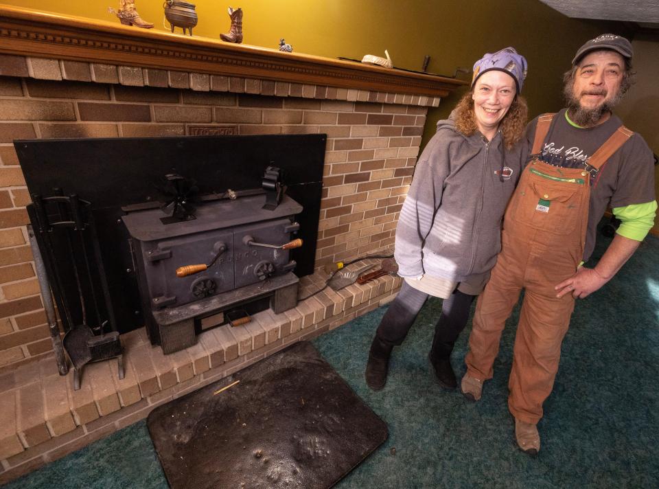 Chandra Potschner of Stark County and her husband William "Toby" Potschner are shown in the home they recently purchased in the Bolivar area after Chandra won $500,000 with an Ohio Lottery scratch-off game last year. The couple and their search for a new home will be featured on a future episode of HGTV's "My Lottery Dream Home."