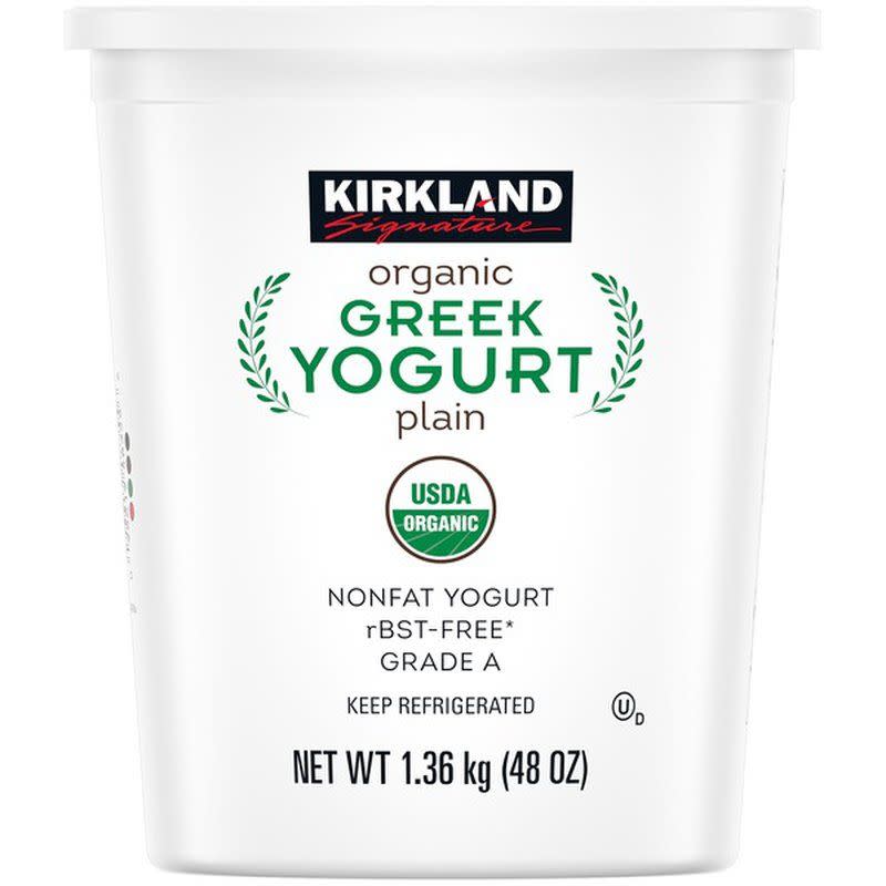 5) Kirkland Signature Plain Organic Greek Yogurt