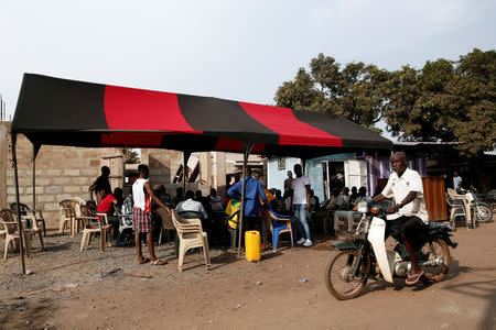 Family and community members gather to mourn the death of Ahmed Hussein-Suale, an investigative journalist, at Madina in Accra, Ghana January 17, 2019. REUTERS/Francis Kokoroko