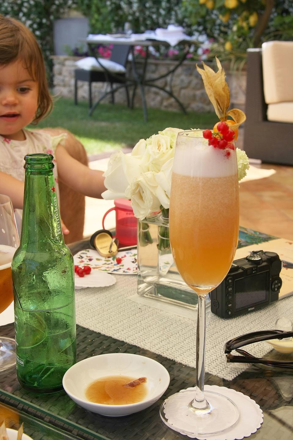 <p><strong>Bellini</strong></p><p>"A curious combo of prosecco and pureed peaces. The Bellini has been a growing favorite amongst sophisticated brunchers since its arrival to New York from Venice."</p>