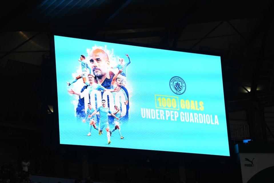 City celebrate Guardiola’s landmark (Getty Images)