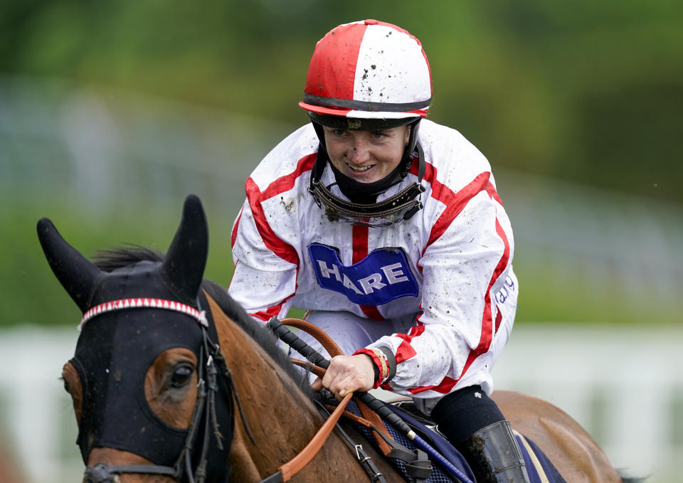 Hollie Doyle after riding Scarlet Dragon to win The Duke of Edinburgh Stakes at Royal Ascot, becoming only the third woman jockey to win at the famous meeting