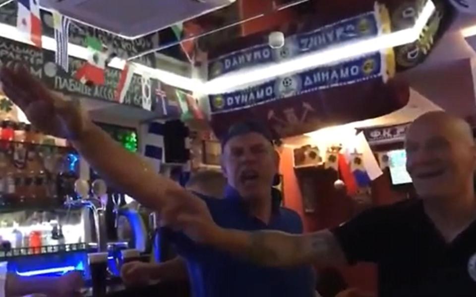 England fan handed football banning order after Nazi salutes filmed at Russia World Cup