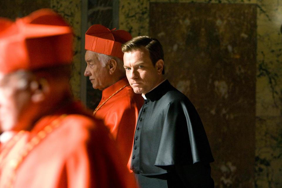 Father Patrick McKenna (Ewan McGregor) in Angels and Demons