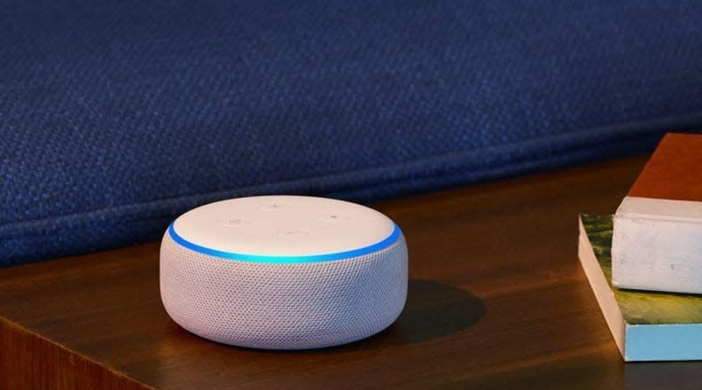 The compact Echo Dot can read books, play music and even help with to-do lists.