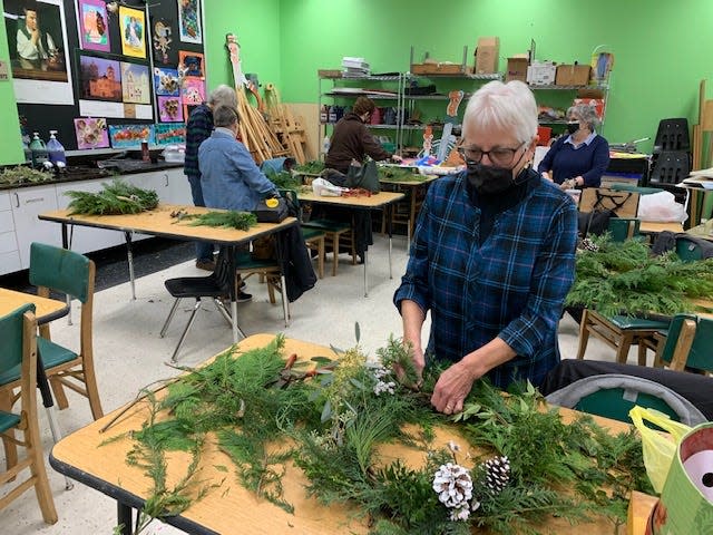 Sign up for a wreath-making class Dec. 6 at the museum, led by Sukey Rankin.