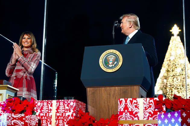 <p>Donald et Melania Trump à Washington, le 5 décembre 2019.</p>