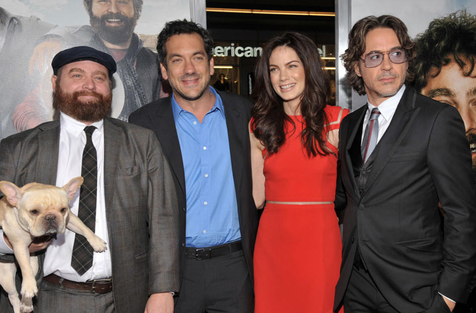 Due Date LA Premiere 2010 Zach Galifianakis Todd Phillips Michelle Monaghan Robert Downey Jr.