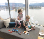 <p>The parenting struggle is real! “So happy that the kids are actively enjoying all the nature that Vancouver has to offer,” the doting dad joked of his 7-year-old twins, Harper and Gideon, who were glued to their electronic devices with their backs turned to a beautiful waterfront view. (Photo: <a rel="nofollow noopener" href="https://www.instagram.com/p/BgwJ7Ithf6B/?taken-by=nph" target="_blank" data-ylk="slk:Neil Patrick Harris via Instagram;elm:context_link;itc:0;sec:content-canvas" class="link ">Neil Patrick Harris via Instagram</a>) </p>