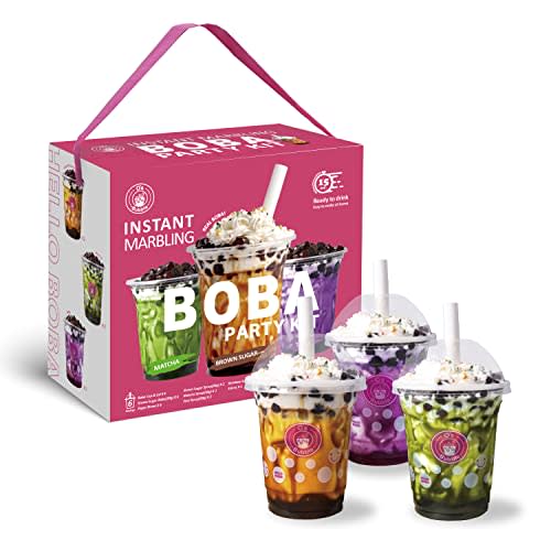 Premium Matcha Bubble Tea Kit Gift Set - Matcha Pink Latte Kit (Boba Kit) -  Vegan Friendly