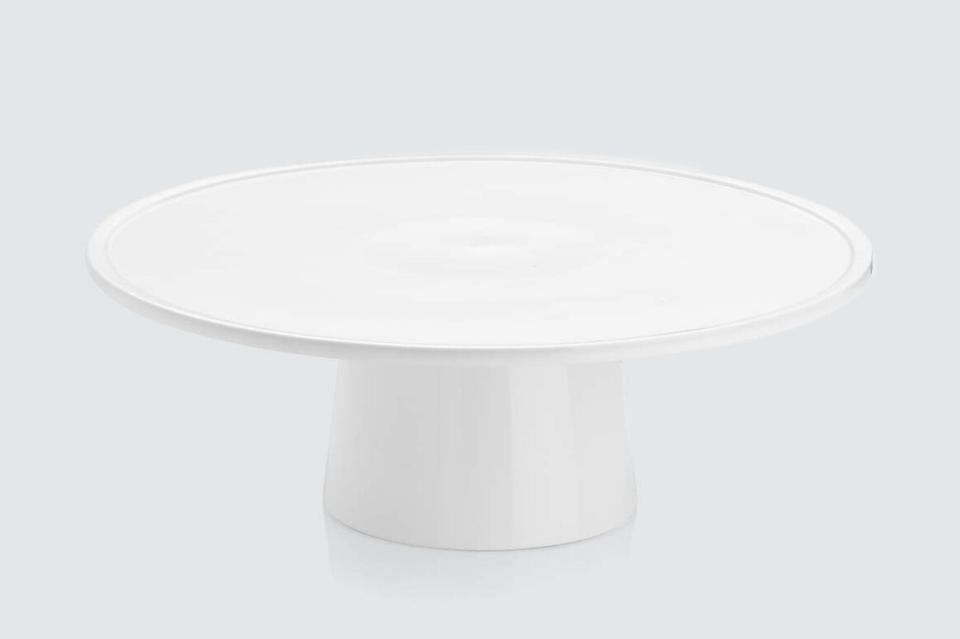 crate and barrel white form pedestal