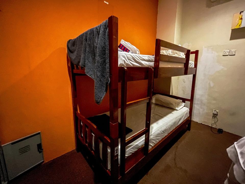 Bunkbeds in the dorm.