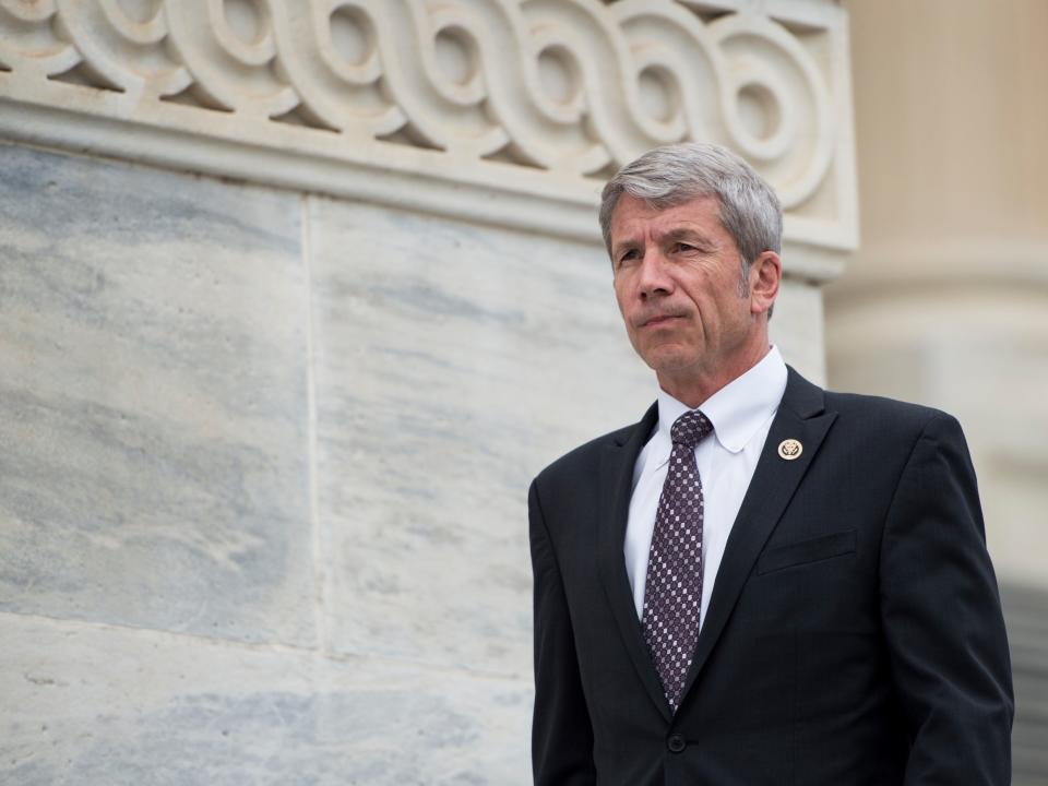 Rep. Kurt Schrader walking by the US Capitol