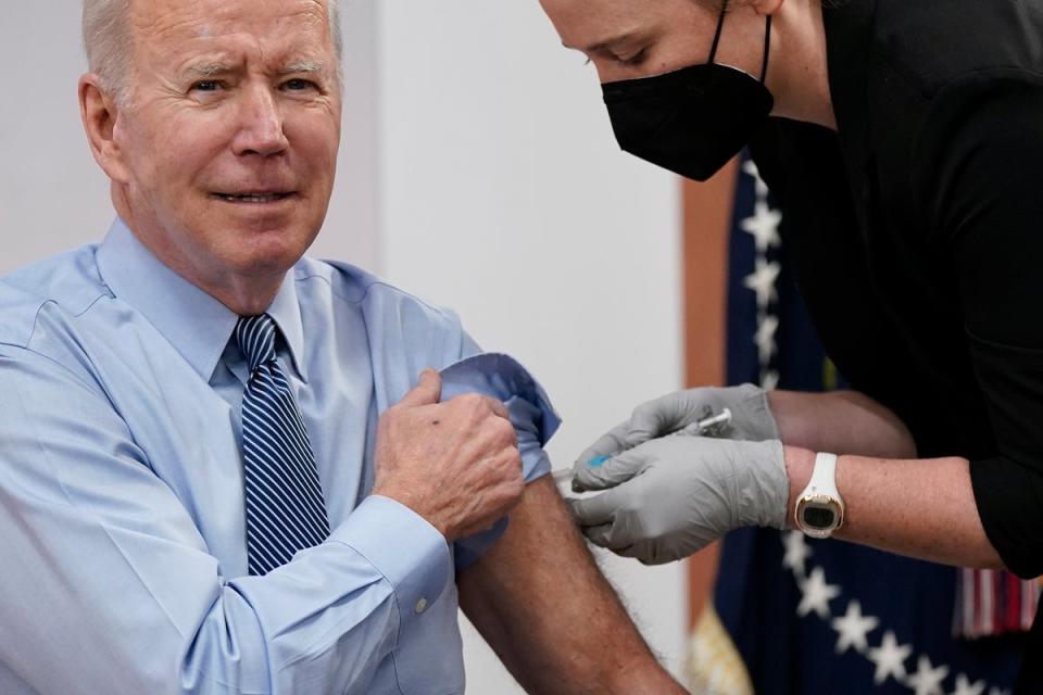 Critics argue the Biden administration could do more to fight Covid than its approach, which has largely revolved around promoting the vaccine (Copyright 2022 The Associated Press. All rights reserved.)