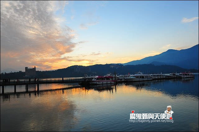 《南投景點美食》日月潭朝霧碼頭日出 埔里鹹油條 恆吉城早餐店蔥油餅加蛋