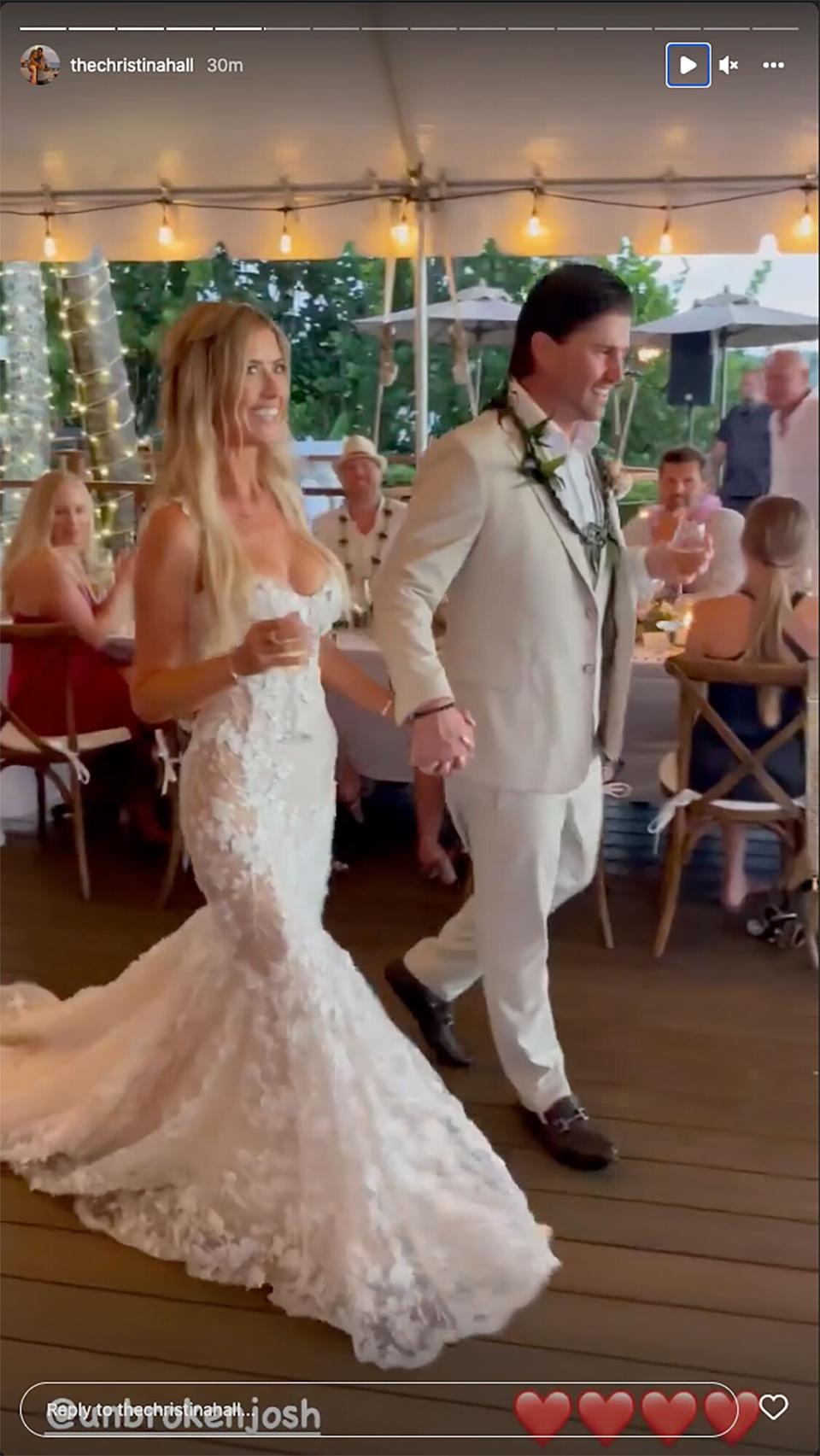 https://www.instagram.com/thechristinahall/. Christina Hall Shares Gorgeous Picture of Wedding Celebration with Josh Hall: ‘An Amazing Night’