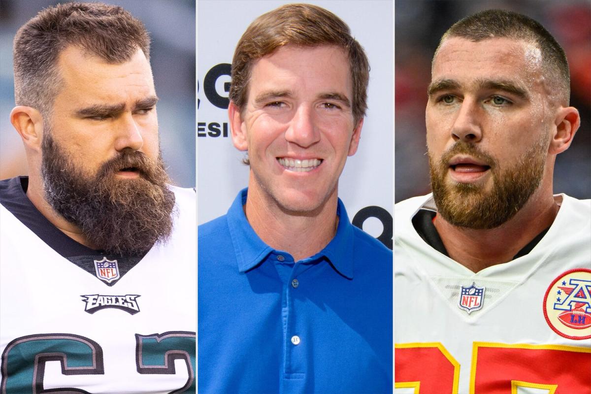 Eli Manning Talks Sibling Rivalries as the Kelce Brothers Prepare to