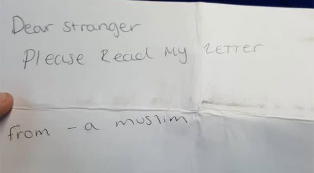 The letter was posted on Reddit. Photo: Reddit/CRLXZZZ