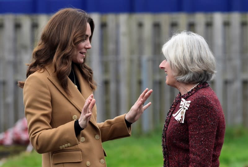 Britain's Catherine, Duchess of Cambridge visits Cardiff