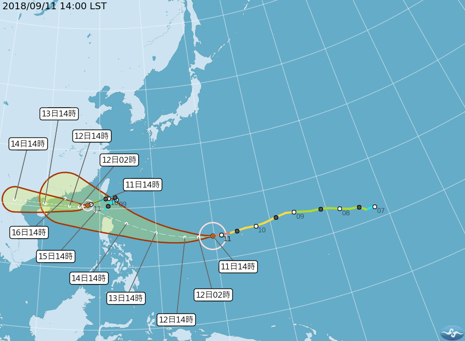 擷取自中央氣象局網站。