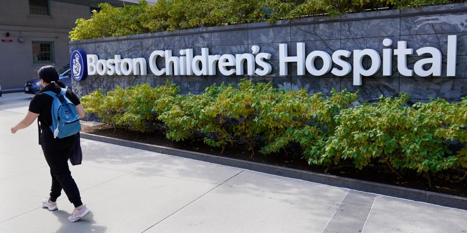Sign that reads Boston Children's Hospital