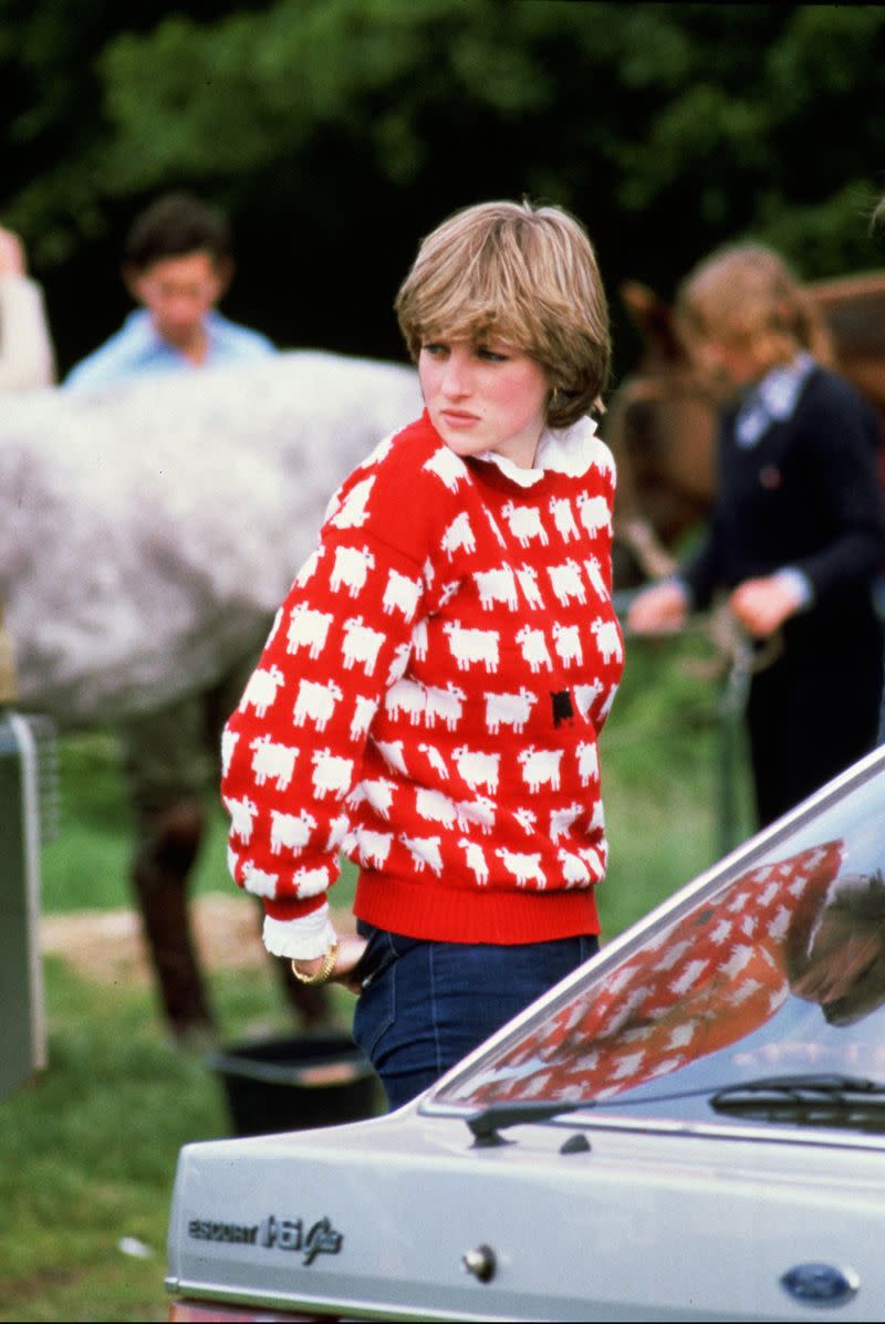 Princess Diana's Black Sheep Sweater, 1983