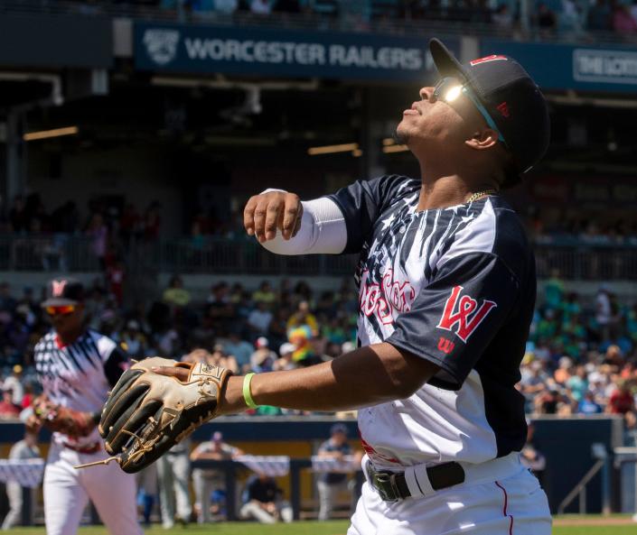 Worcester's Enmanuel Valdez could be an option if the Red Sox are looking for prospect to replace the production of the departed Xander Bogaertz.
