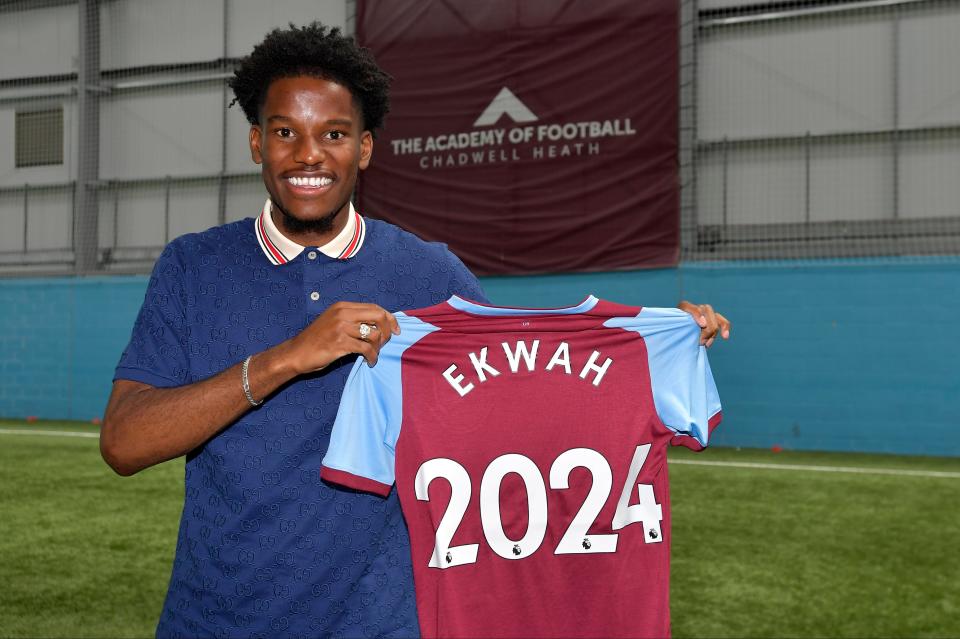 <p>Pierre Ekwah has signed an initial three-year deal at West Ham</p> (Arfa / Griffiths Photographers)