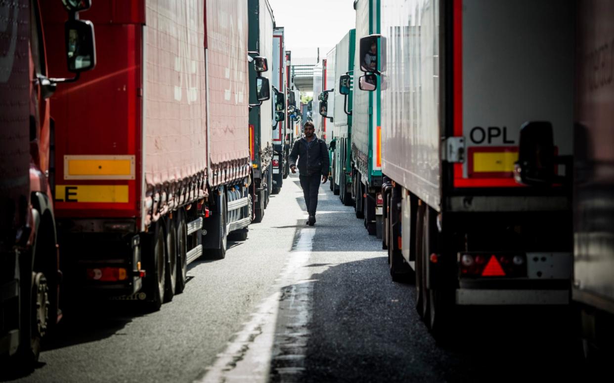 Migrants desperate to cross borders go to great lengths by hiding in refrigerated lorries (file photos) - laurent villeret/ dolce vita