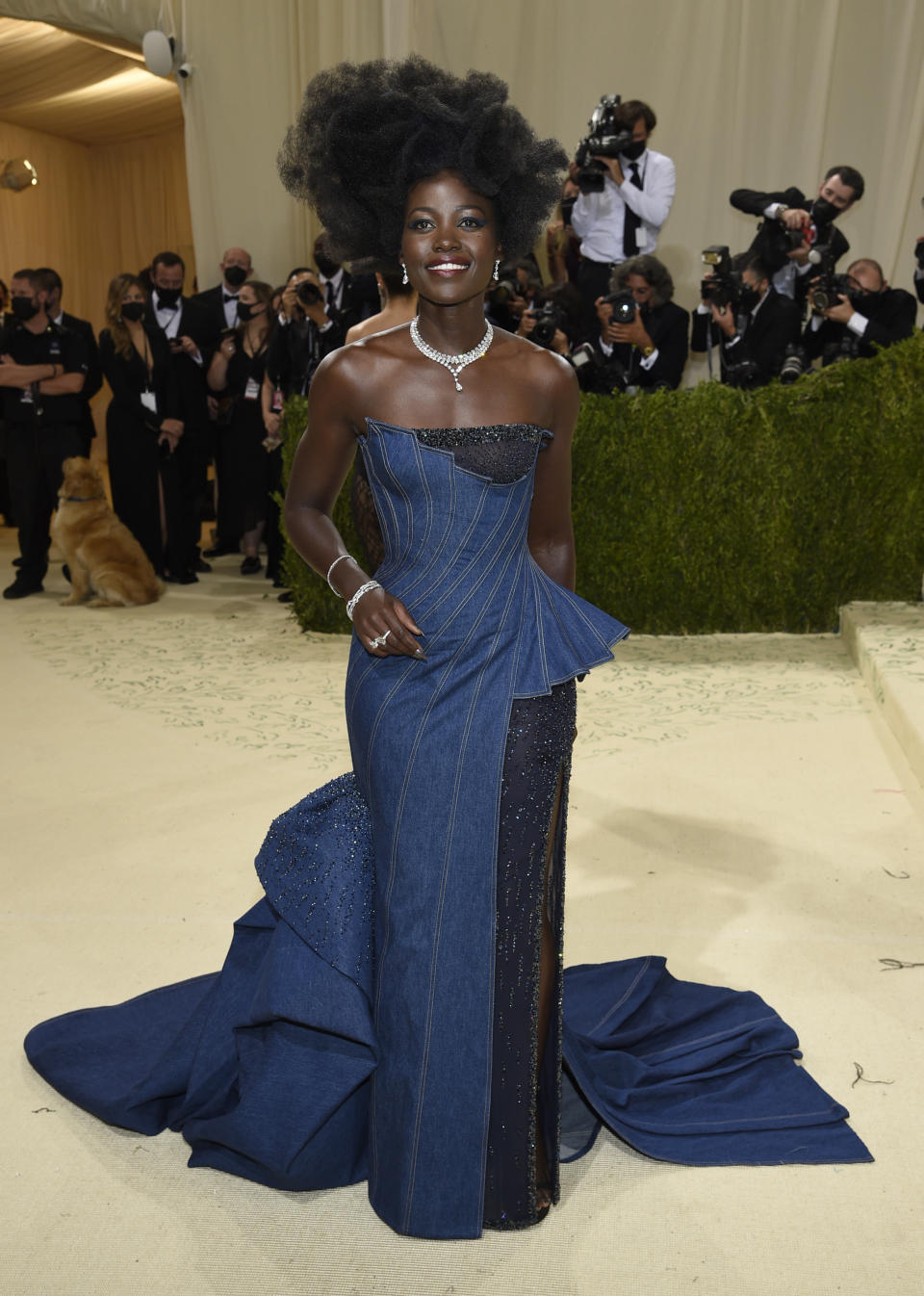 FILE - Lupita Nyong'o attends The Metropolitan Museum of Art's Costume Institute benefit gala celebrating the opening of the "In America: A Lexicon of Fashion" exhibition on Monday, Sept. 13, 2021, in New York. Nyong'o turns 39 on March 1. (Photo by Evan Agostini/Invision/AP, File)