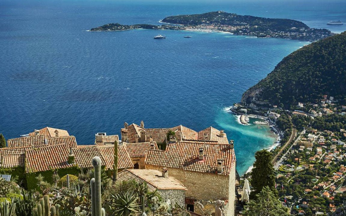 You can enjoy spectacular views of the Mediterranean from Grand-Hôtel du Cap-Ferrat on the Cote d'Azur.