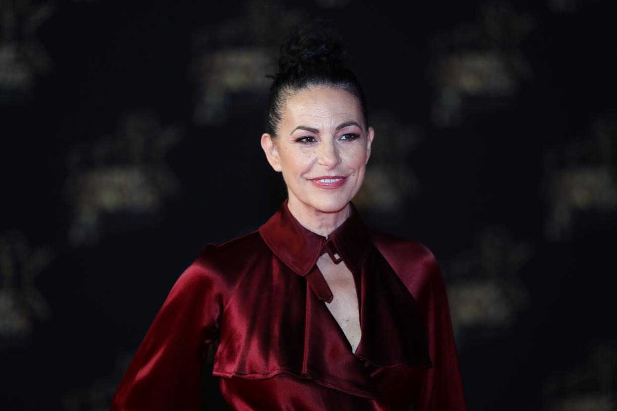 Belgian and Portuguese singer  Vanda Maria Ribeiro Furtado Tavares de Vasconcelos aka Lio poses on the red carpet upon her arrival to attend the 20th NRJ Music Awards ceremony at the Palais des Festivals, in Cannes, southeastern France, on November 10, 2018. (Photo by Valery HACHE / AFP)        (Photo credit should read VALERY HACHE/AFP via Getty Images)