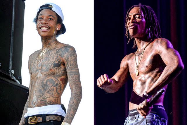 Kevin Winter/Getty; Steven Ferdman/Getty Wiz Khalifa's muscle gain before and after starting mixed martial arts