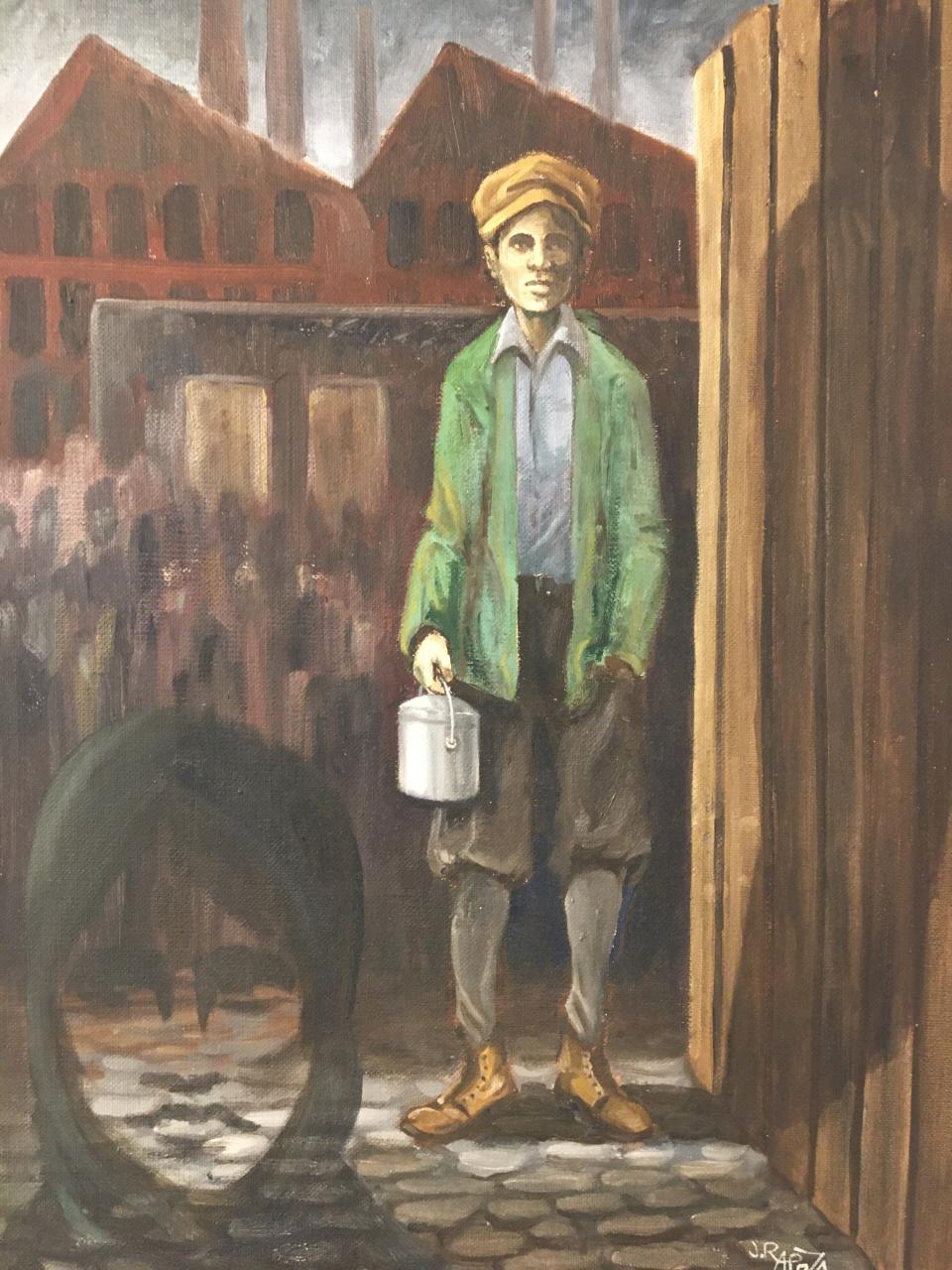 "Mill Worker," by Joe Rapoza, Jr.