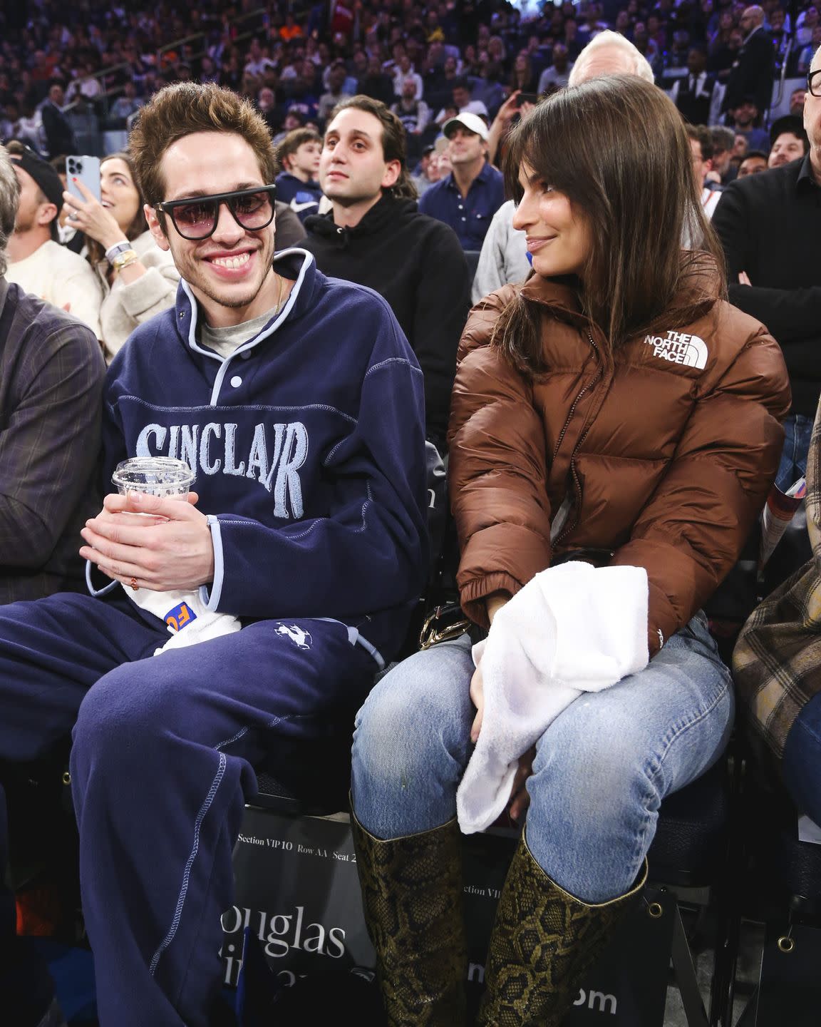 pete davidson emily ratajkowski new york knicks