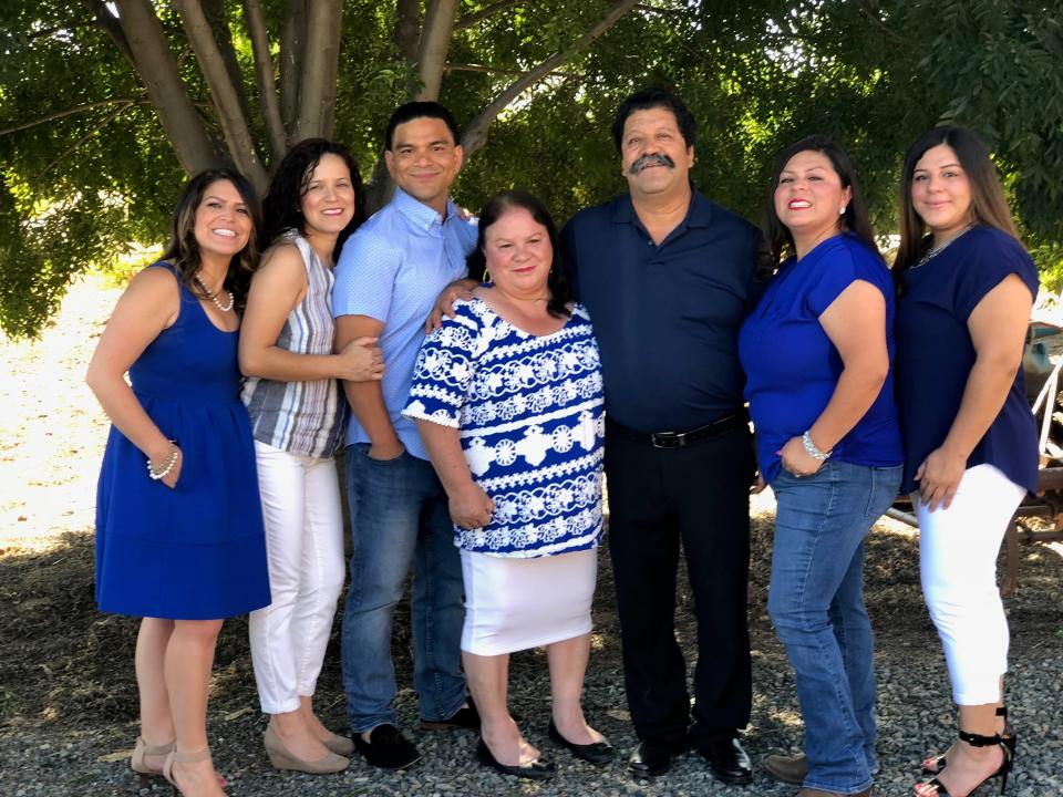 The Soria family in a 2018 photo, from left to right: Esmeralda, Perla, Joe, Maria, Jose Sr., Laura Soria Cortes and Ivet.