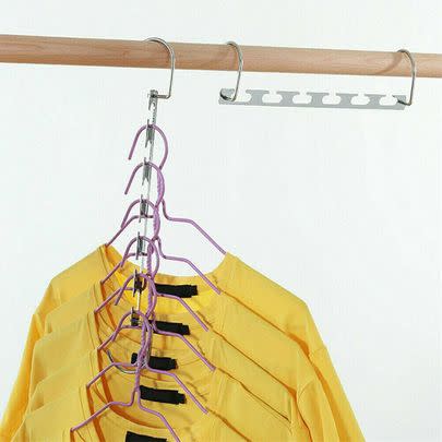 Forget a crowded wardrobe, maximise your hanging space