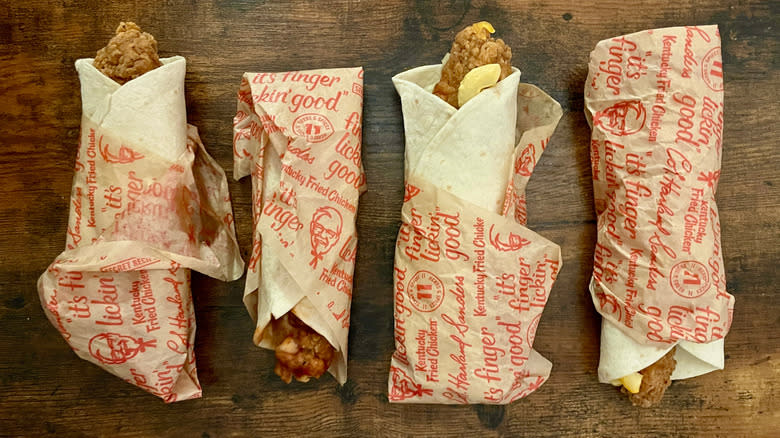 KFC fried chicken wraps