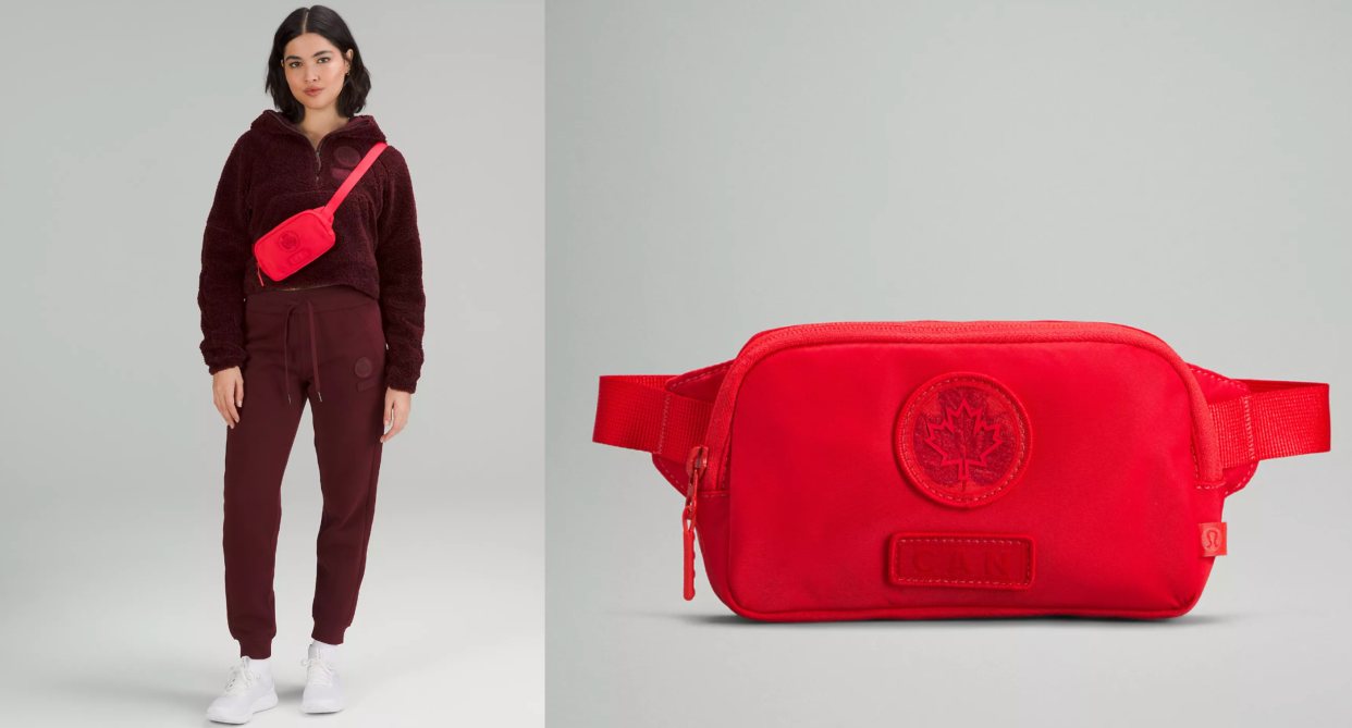 With enough space for your phone and keys, this belt bag is the perfect size whether you're walking your dog or competing for gold in curling (Photos via Lululemon)