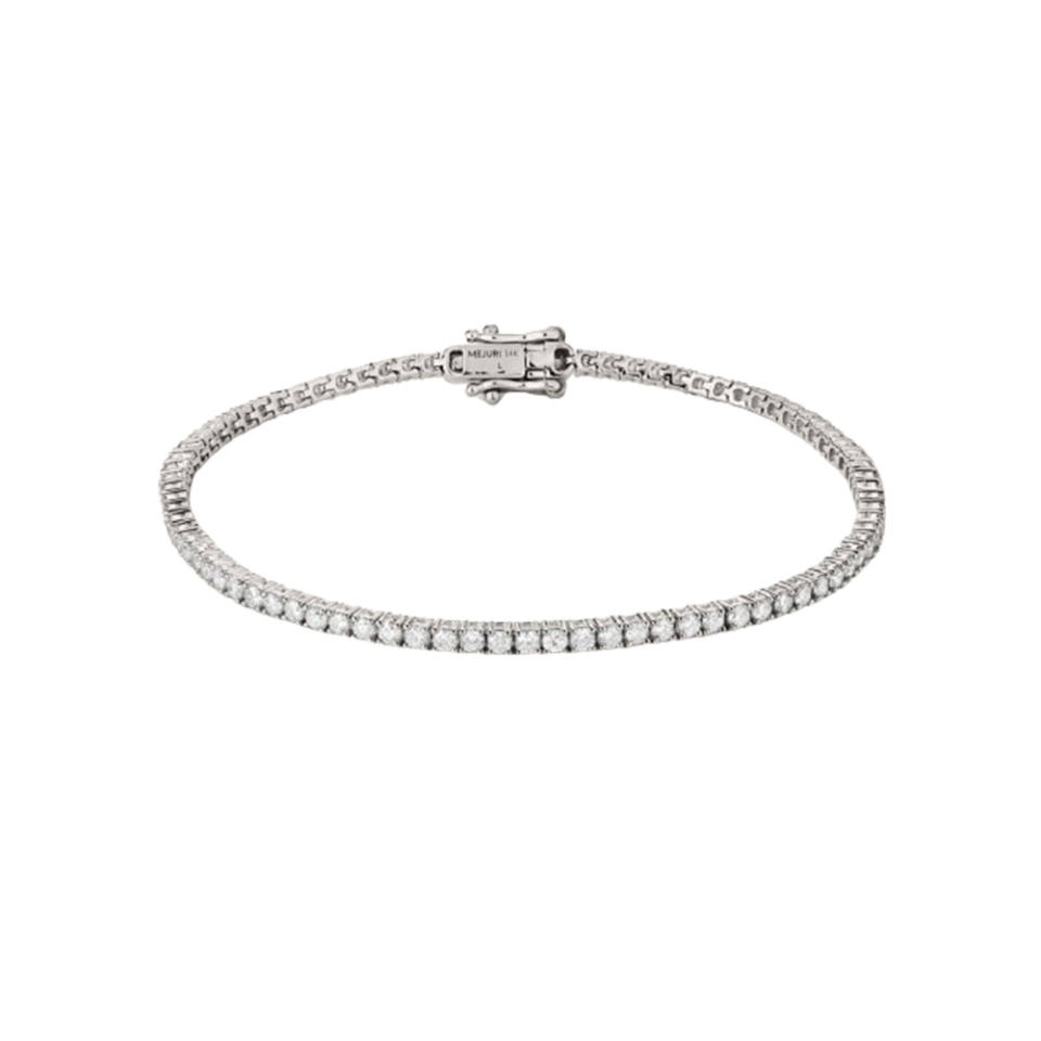 Diamond Tennis Bracelet 1.8mm on white background