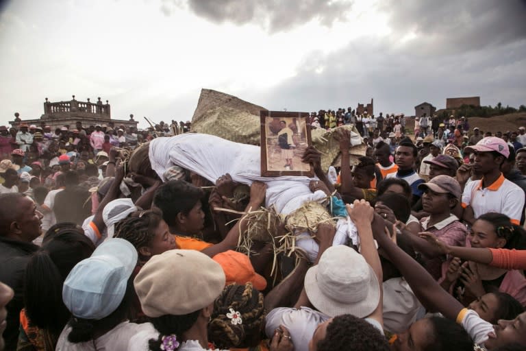 Madagascans have been warned against digging up dead bodies (Picture: AFP)