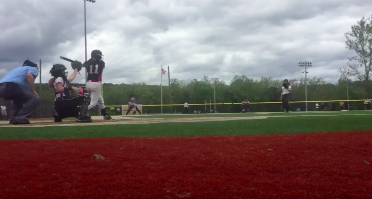 Mia Faieta struck out every single batter she faced. (Screenshot via @SeanReillyHS)